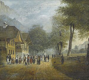 Höhenweg der Aarmühle nach Interlaken 1830