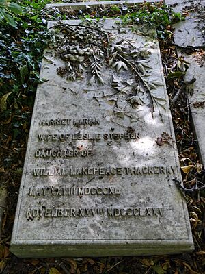 Harriet Marian Thackeray Stephen, Kensal Green Cemetery
