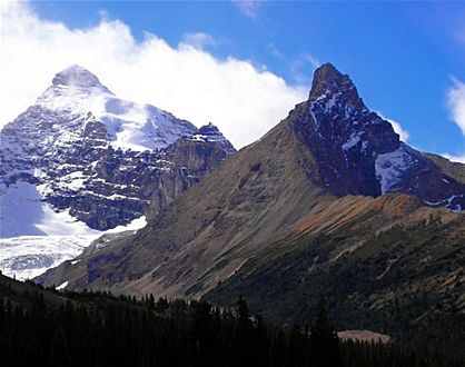 Hilda Peak and Mount Athabasca