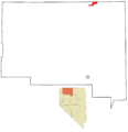 Humboldt County Nevada Incorporated and Unincorporated areas McDermitt Highlighted