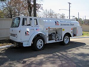 International CO tank truck at Elvis Presleys custom jets exhibit, Graceland 2014