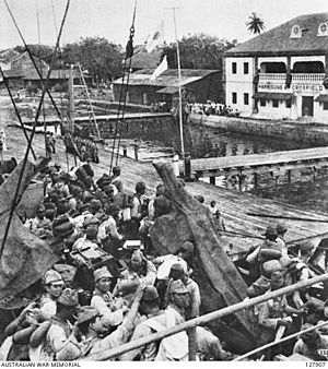 Japanese landing off the west coast of British North Borneo, Labuan