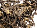 Jin Fo Oolong tea leaf close