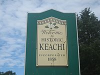 Keachi, TX, welcome sign IMG 0931