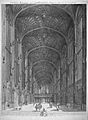 Kings College Chapel, Cambridge interior by Loggan 1690 - RIBA 16020