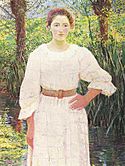 Lilla Cabot Perry (1848-1933) - By the Brook, Giverny, France (1909).jpg