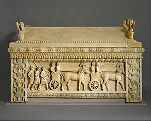 Limestone sarcophagus- the Amathus sarcophagus MET DT352