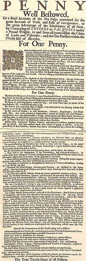 London Penny Post Ad