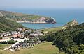 Lulworth Cove from Hambury Tout - geograph.org.uk - 4158867