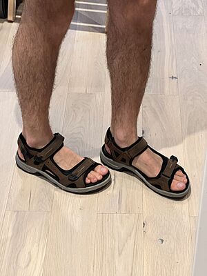 Man in sandals