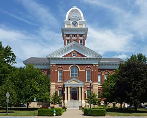The Saline County Courthouse in Marshall