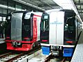 Meitetsu 2000 system and 2200 system trains