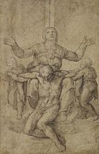 Michelangelo, Study for the Colonna Pietà