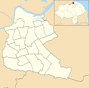 Middlesbrough UK ward map 2015 (blank).svg