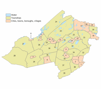 Morris County, New Jersey Municipalities