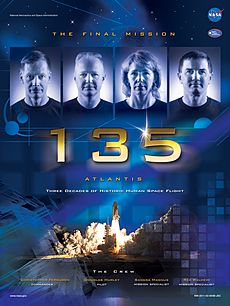 NASA STS-135 Official Mission Poster