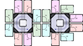 Nakagin capsule arrangement (11F) rA