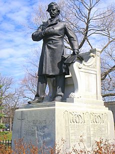 Nathaniel Prentice Banks statue, Waltham, MA - 2