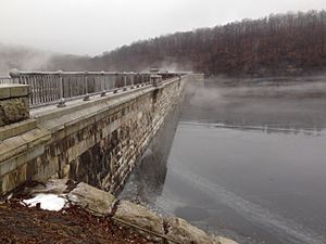 New Croton Dam on the reservoir side