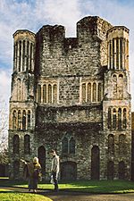 Norman Tower front - Malling Abbey.jpg