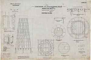 Old Caloundra Head Light plans, 1896