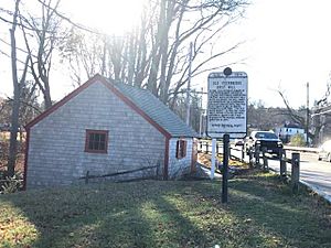 Old Stockbridge Grist Mill circa 1636 in Scituate Massachusetts MA USA