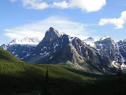 On the way to Moraine Lake-July-2011