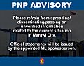 PNP Advisory on Marawi crisis