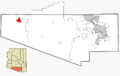Pima County Incorporated and Unincorporated areas Ajo highlighted