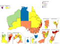 Population per Australian electoral division