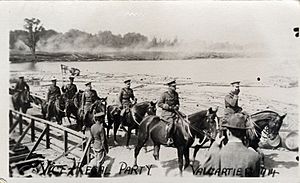 Postcard of Vice-Regal Visit to Valcartier Military Base 1914