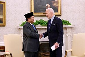 Prabowo and Joe Biden