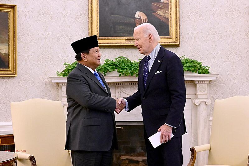 Prabowo and Joe Biden