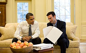 President Barack Obama with OMB Director Peter Orszag