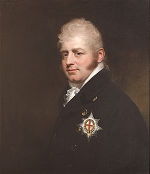 A half-length portrait of Prince Adolphus wearing a dark blue coat with the Garter Star