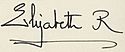Elizabeth Bowes-Lyon's signature