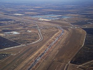 Red River Floodway from the air