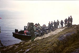 Royal Marines on Rigid Raider