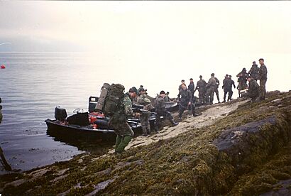 Royal Marines on Rigid Raider