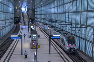 S-Bahn Mitteldeutschland. Talent 2,008,Station Leipzig Wilhelm-Leuschner-Platz