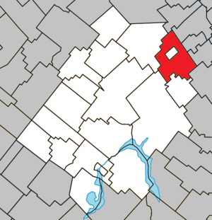 Location within Les Appalaches RCM.
