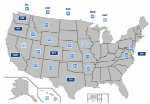 Safeway store numbers by state in 1932