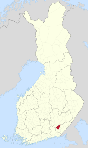 Location of Savitaipale in Finland