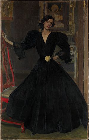 Señora de Sorolla (Clotilde García del Castillo, 1865–1929) in Black MET DP168810.jpg