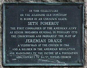 Seth Pomeroy Grave Plaque