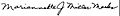 Signature of Mariannette Miller-Meeks