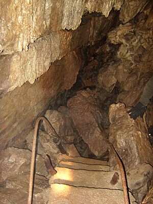 Skirwith cave staircase