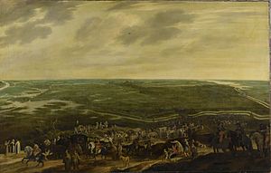 Spanish troops retreat after the siege of Den Bosch in 1629 - De aftocht van het Spaanse garnizoen na de overgave van 's-Hertogenbosch, 17 september 1629 (Pauwels van Hillegaert, 1635).jpg