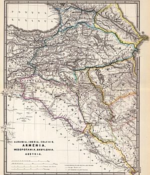 Spruner von Merz, Karl; Menke, Th. 1865. Albania, Iberia, Colchis, Armenia, Mesopotamia, Babylonia, Assyria (A)