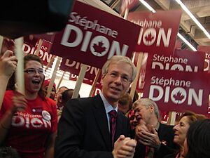 Stéphane Dion rally
